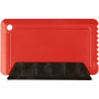 Freeze credit card sized ice scraper with rubber - Red