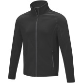 Zelus heren fleece jas - Zwart - 3XL