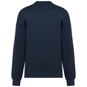 Ecologische oversized uniseks sweater met ronde hals Navy XS