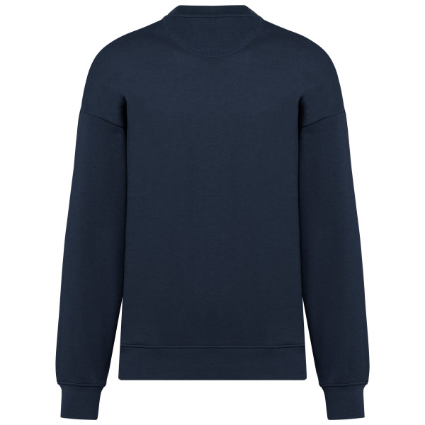 Ecologische oversized uniseks sweater met ronde hals Navy XS