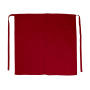 BERLIN Long Bistro Apron with Vent and Pocket - Red - One Size