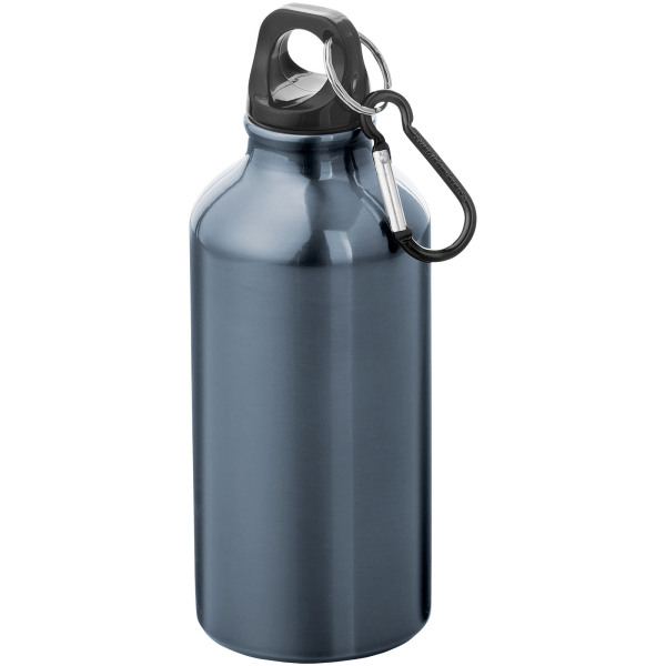 Oregon 400 ml water bottle with carabiner - Gun metal