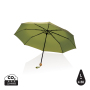 20.5" Impact AWARE™ RPET 190T Pongee bamboo mini umbrella, green