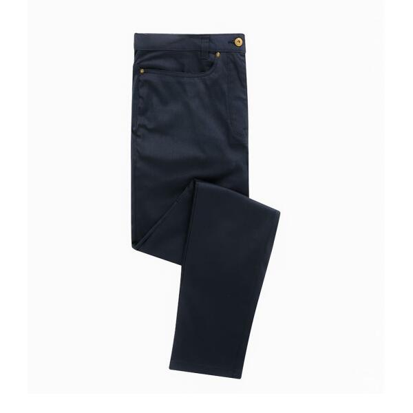Performance Chino Jeans, Navy, 44/L, Premier