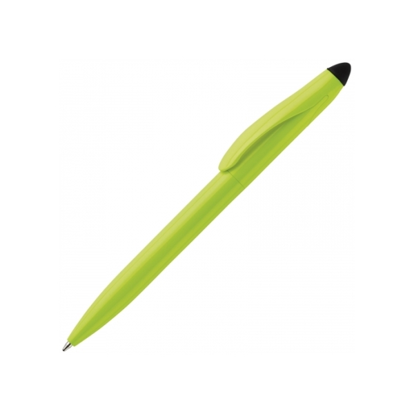 Balpen Touchy stylus hardcolour - Licht groen / Zwart