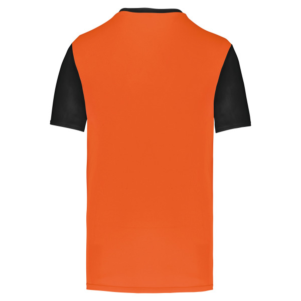 Tweekleurige jersey met korte mouwen voor kinderen Orange / Black 12/14 jaar