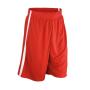 Basketball Shorts, Red/White, 3XL, Spiro