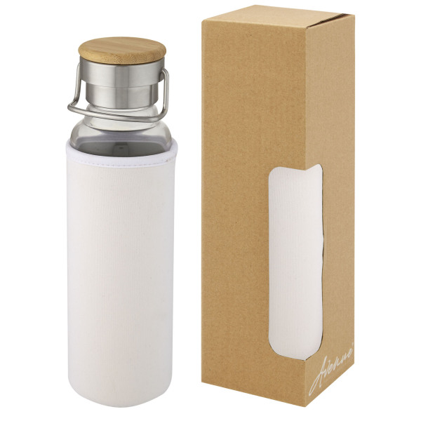 Glass water bottle with neoprene sleeve Thor 660 ml