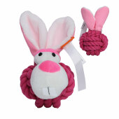 Dog toy knotted animal rabbit