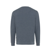 Iqoniq Denali gerecycled katoen sweater ongeverfd, heather navy (XXXL)