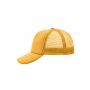 MB070 5 Panel Polyester Mesh Cap - gold-yellow - one size