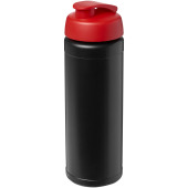 Baseline® Plus 750 ml sportfles met flipcapdeksel - Zwart/Rood