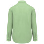 Overhemd in onderhoudsvriendelijk polykatoen-popeline heren Pistachio Green XS