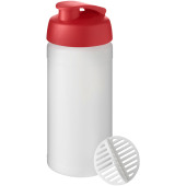 Baseline Plus 500 ml shaker-flaska - Röd/Frostad genomskinlig