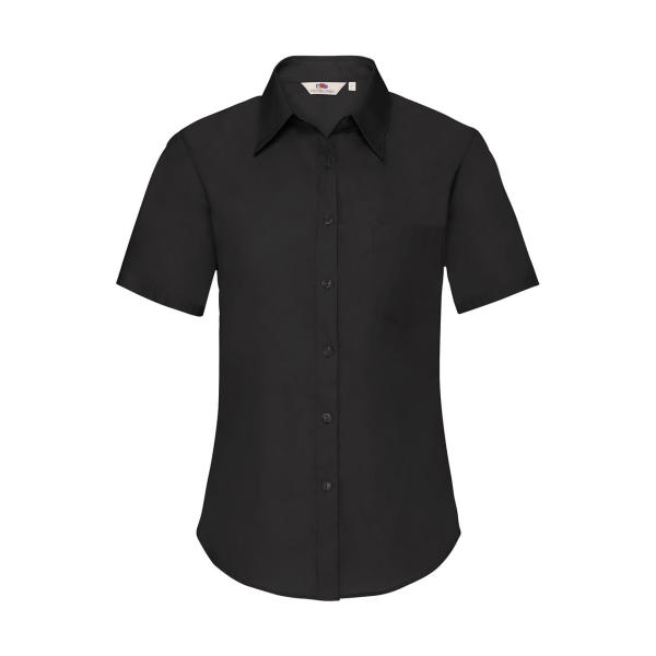 Ladies Poplin Shirt - Black - XS