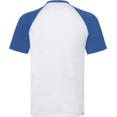 Valueweight Short Sleeve Baseball T White / Royal Blue 3XL