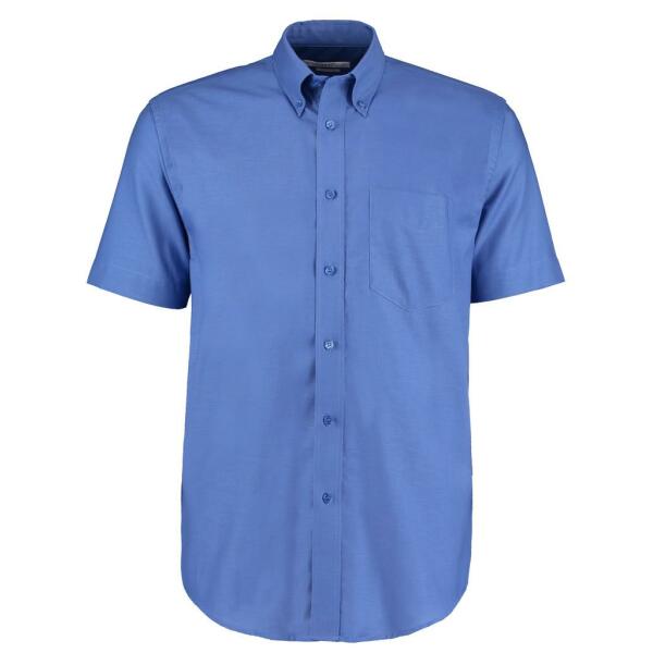 Short Sleeve Classic Fit Workwear Oxford Shirt, Italian Blue, 23, Kustom Kit