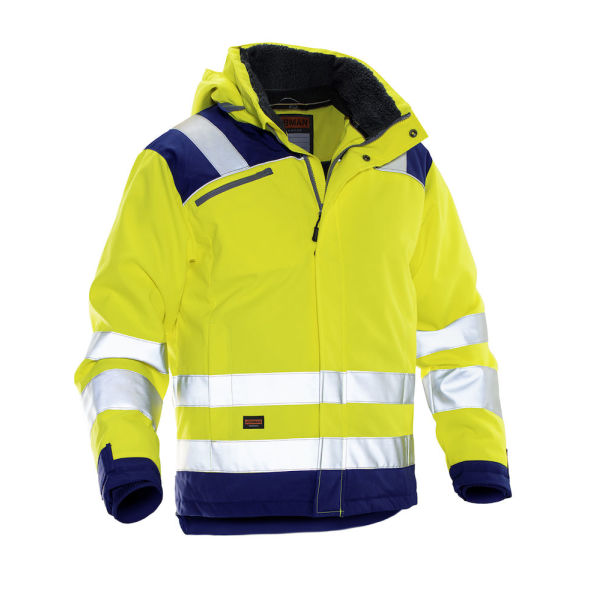 Jobman 1347 Hi-vis winter jacket star geel/navy xs