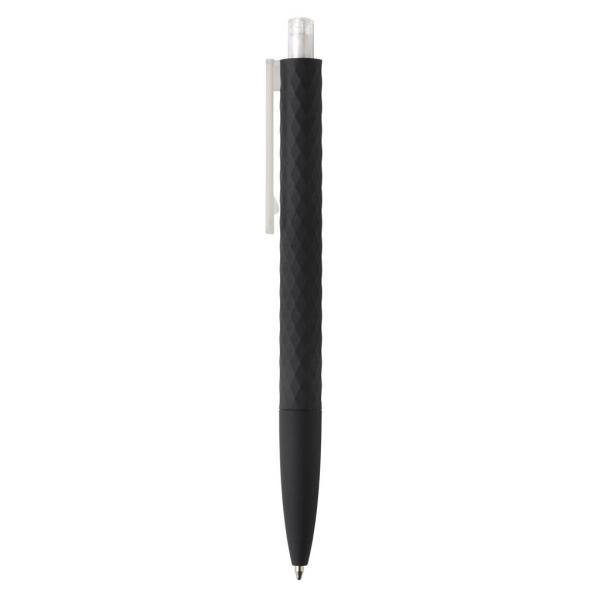 X3 zwart smooth touch pen, transparant, zwart