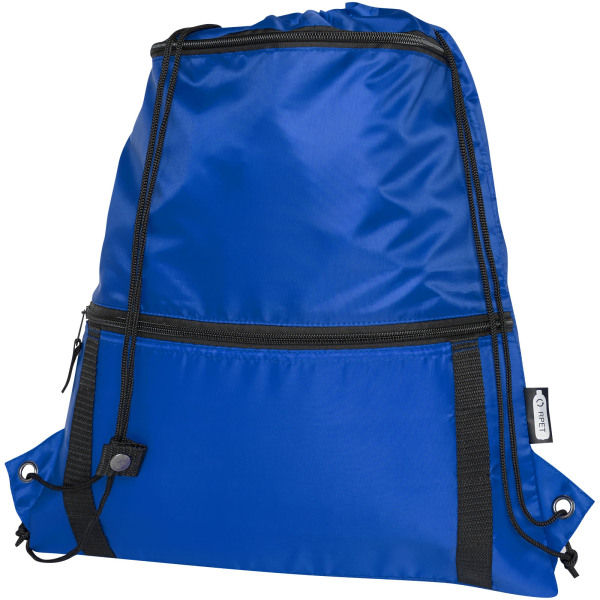 Adventure recycled insulated drawstring bag 9L - Royal blue