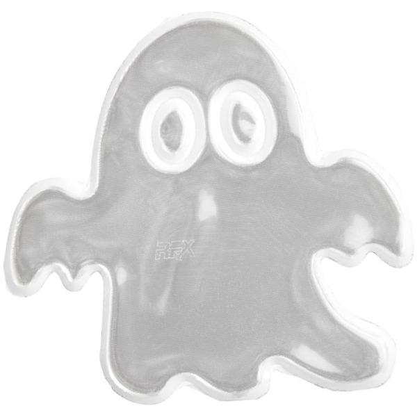 RFX™ S-12 ghost M reflective PVC sticker - White