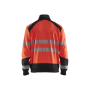 Sweatshirt met halve rits High Vis