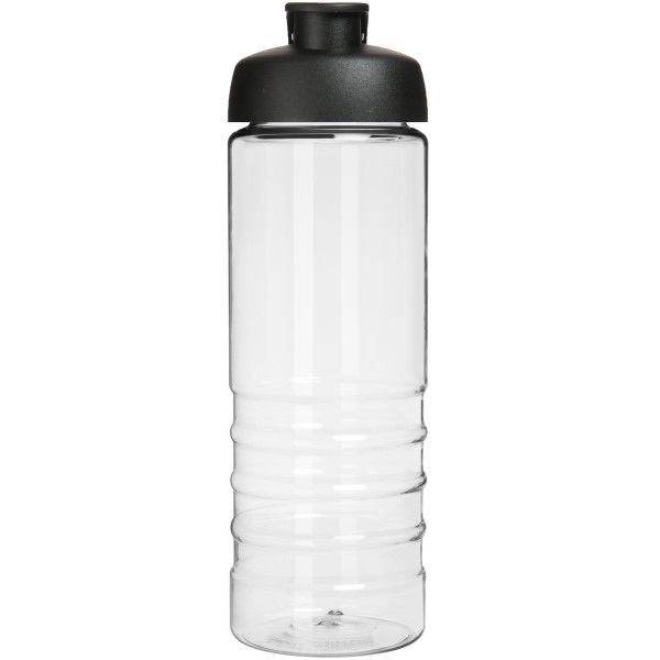H2O Active® Treble 750 ml sportfles met kanteldeksel - Transparant/Zwart