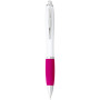 Nash balpen met witte houder en gekleurde grip - Wit/Roze