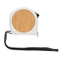 Bamboe rolmaat 5m/19mm, wit