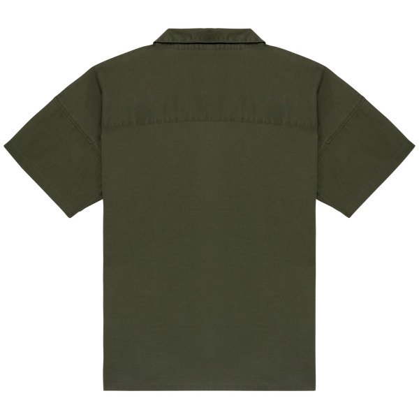 Umweltfreundliches Oversize-Damenhemd aus Lyocell Washed Organic Khaki XS