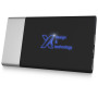 SCX.design P20 5000 mAh oplichtende slimme powerbank - Zilver/Blauw