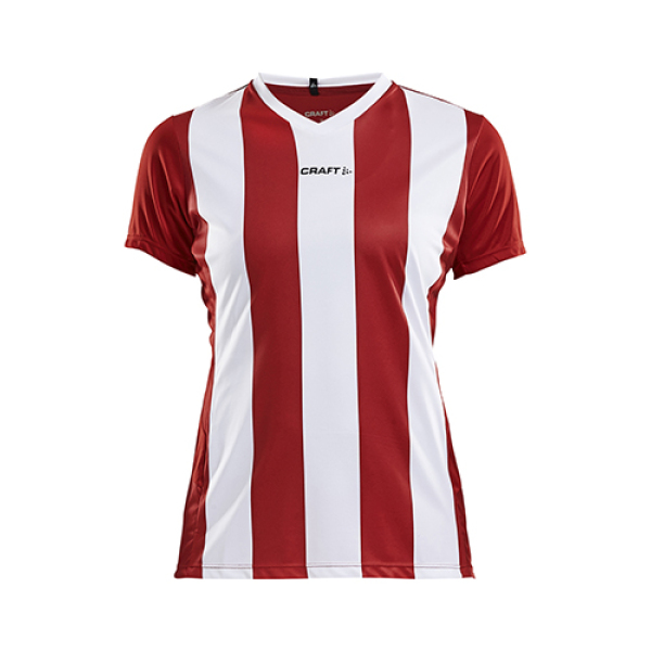 Craft Progress stripe jersey wmn br.red/white xxl