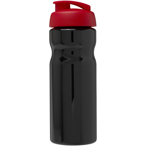 H2O Active® Base 650 ml flip lid sport bottle - Solid black/Red