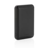 Magnetische 5000 mAh 5W draadloze powerbank, zwart