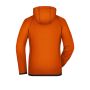 Ladies' Hooded Fleece - dark-orange/carbon - XXL