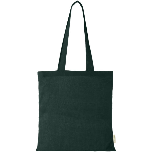 Orissa 100 g/m² GOTS organic cotton tote bag 7L - Dark green