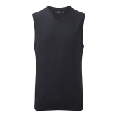 Adults' V-Neck Sleeveless Knitted Pullover - French Navy - 2XS