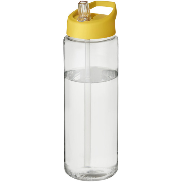 H2O Active® Vibe 850 ml spout lid sport bottle - Transparent/Yellow