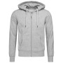 Stedman Sweater Hooded Zip for him grey heather XXL