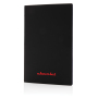 Softcover PU notebook with coloured edge, blue