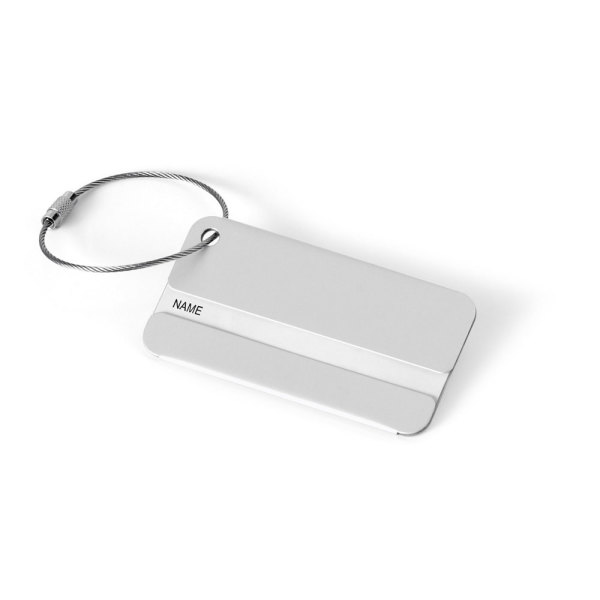 EMIL. Aluminium luggage tag