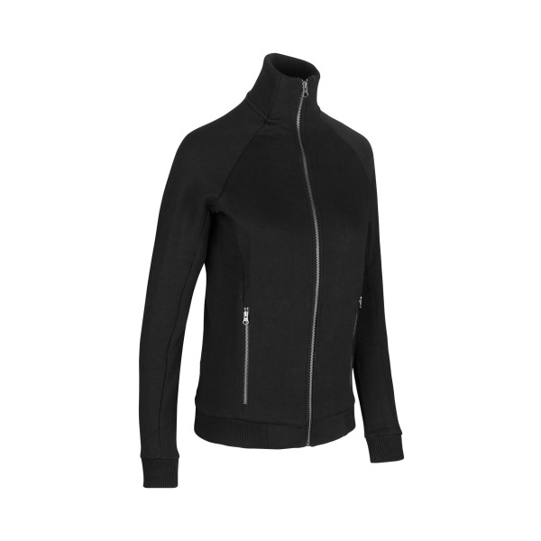 Sweat cardigan | zip | women