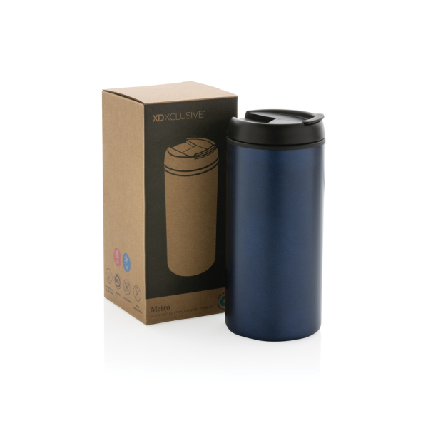 Metro RCS Recycled stainless steel tumbler, blue