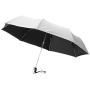 Alex 21,5'' opvouwbare automatische paraplu - Zilver/Zwart