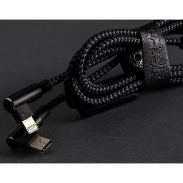 Swiss Peak luxe 3-in-1 kabel, zwart