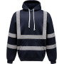 Hi-Vis pullover hoodie Navy S