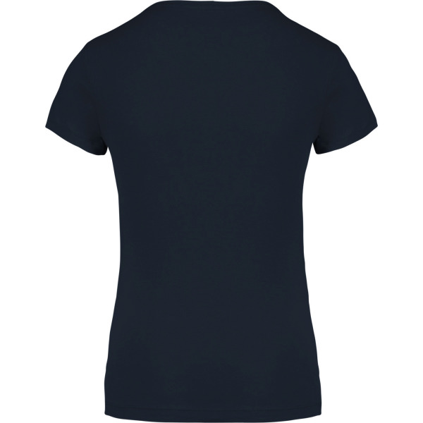 Dames-t-shirt BIO-katoen V-hals Navy XXL