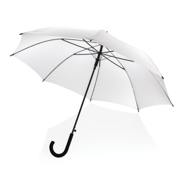 23" Impact AWARE™ RPET 190T standard auto open umbrella, white