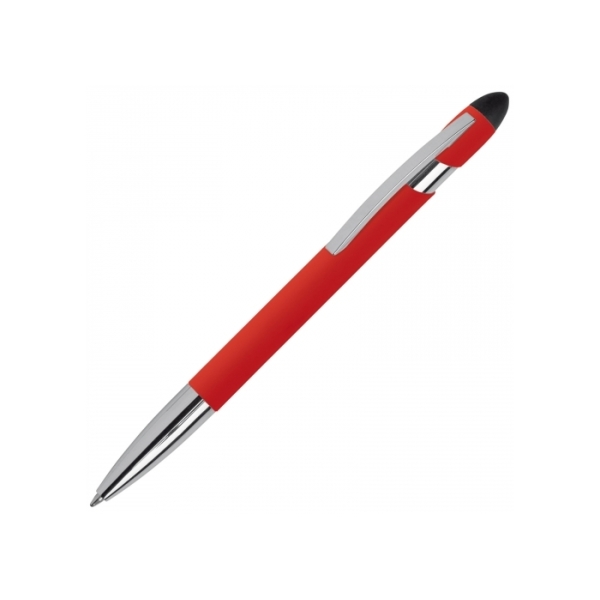 Balpen stylus Lima rubberised - Rood