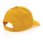 Impact 6 panel 190gr Recycled cotton cap with AWARE™ tracer, yellow